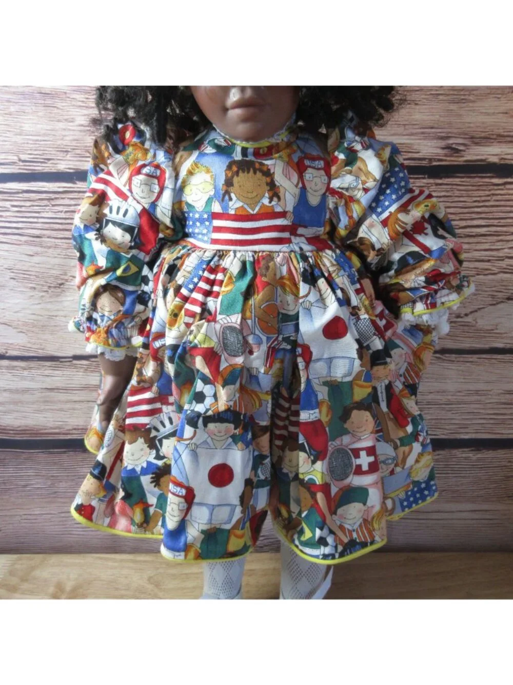 Multi Ethnic Nationality Doll Dress Set - Fits 20 to 22 In Dolls